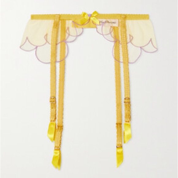 Agent Provocateur Lorna yellow and lilac 3 piece set. NWT. - Picture 4 of 11